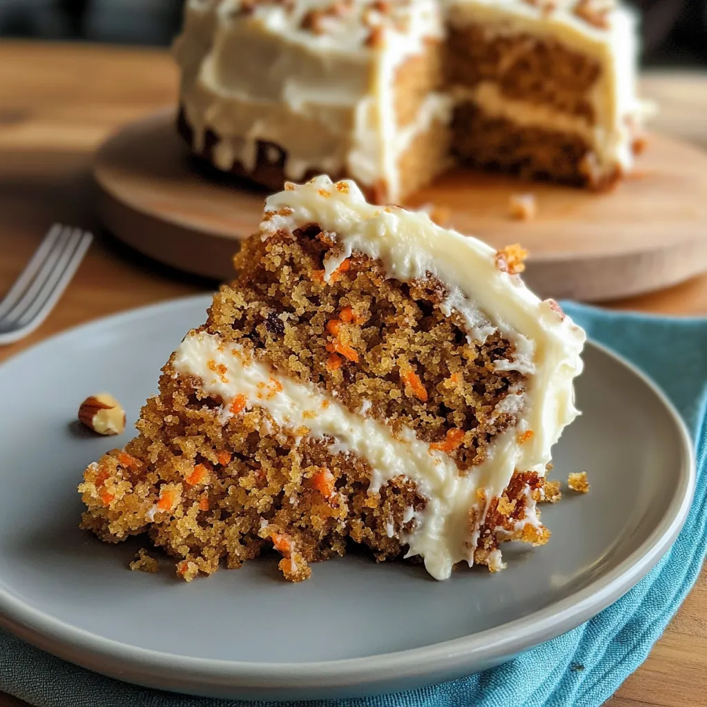 Close-up Bobby Flay Carrot Cake