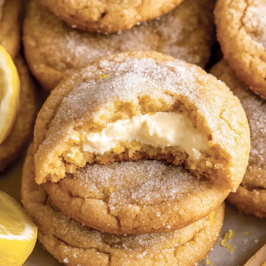 Soft Lemon Cheesecake Cookies