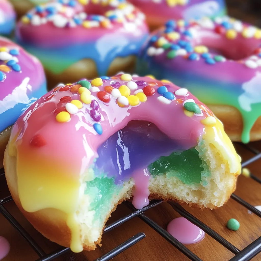 Rainbow Doughnuts