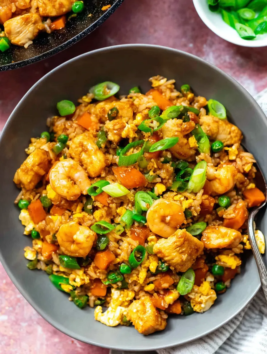 Chicken And Shrimp Fried Rice