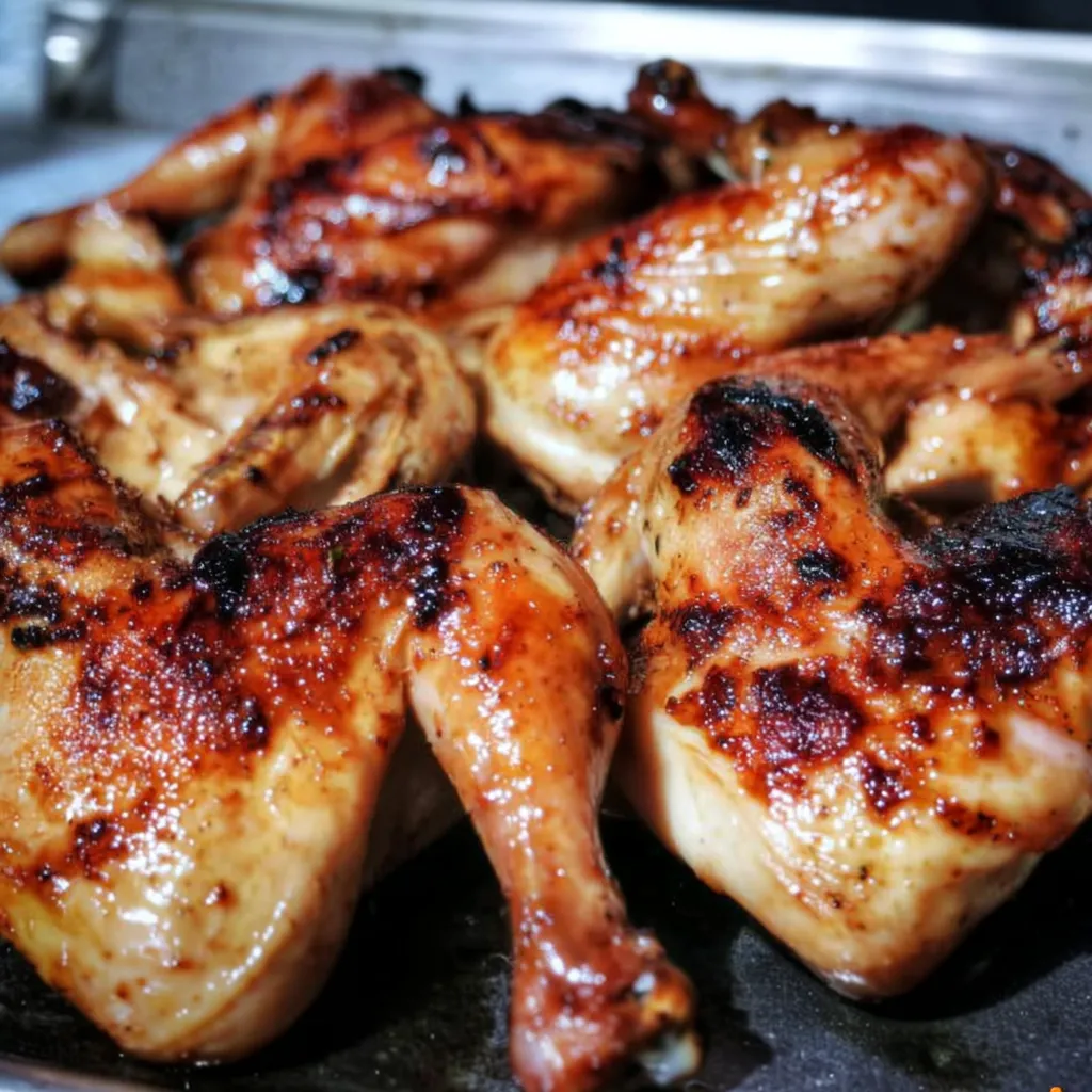 Grilled Cornish Hens with Chicken Marinade