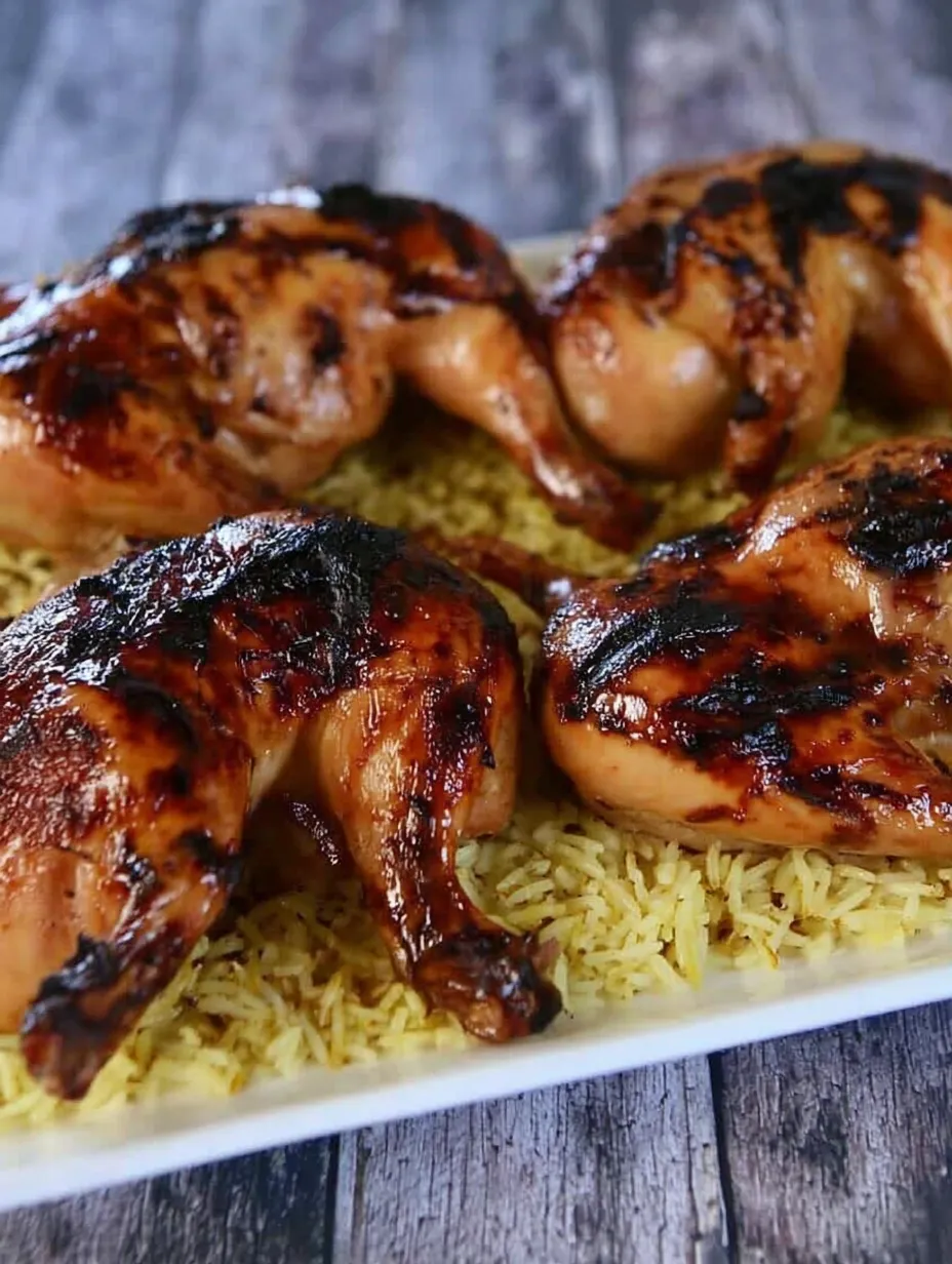 Grilled Cornish Hens with Chicken Marinade