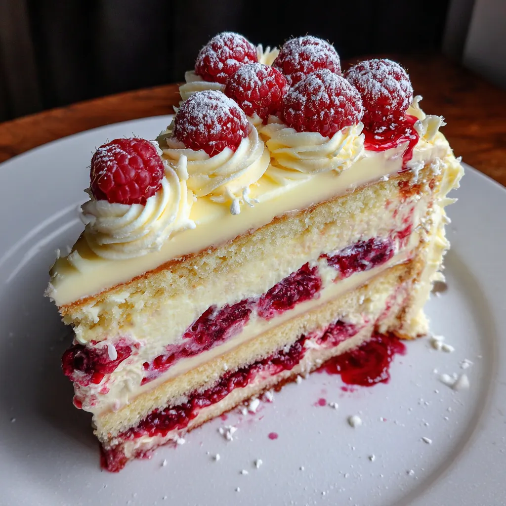 White Chocolate Raspberry Dream Cake