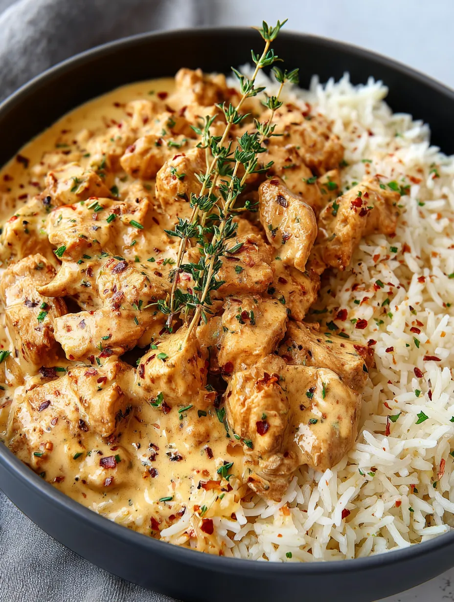 Creamy Smothered Chicken and Rice