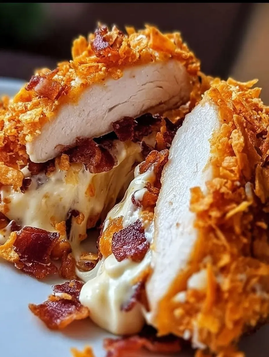 Cream Cheese and Bacon Stuffed Doritos Chicken