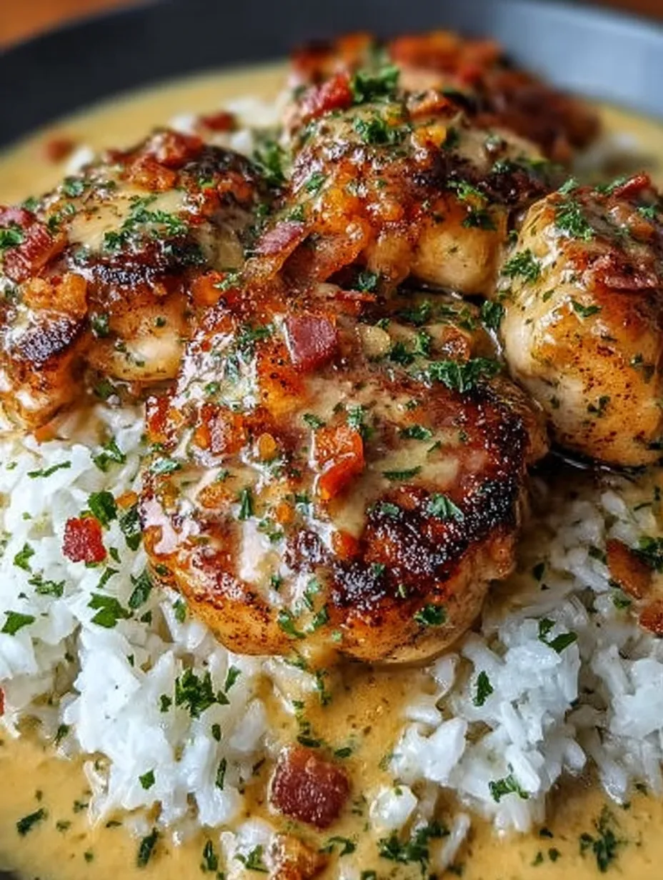 Smothered Cajun Chicken and Creamy Ranch Rice