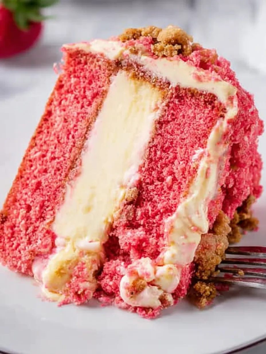 Strawberry Crunch Cake Recipe