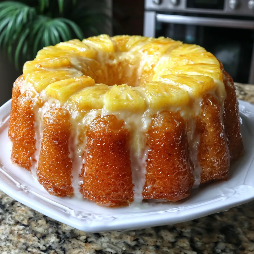Pineapple Cream Cheese Bundt Cake