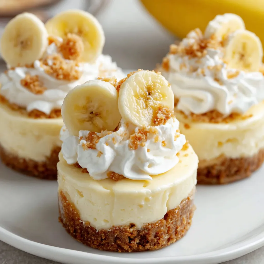 Mini Banana Pudding Cheesecakes
