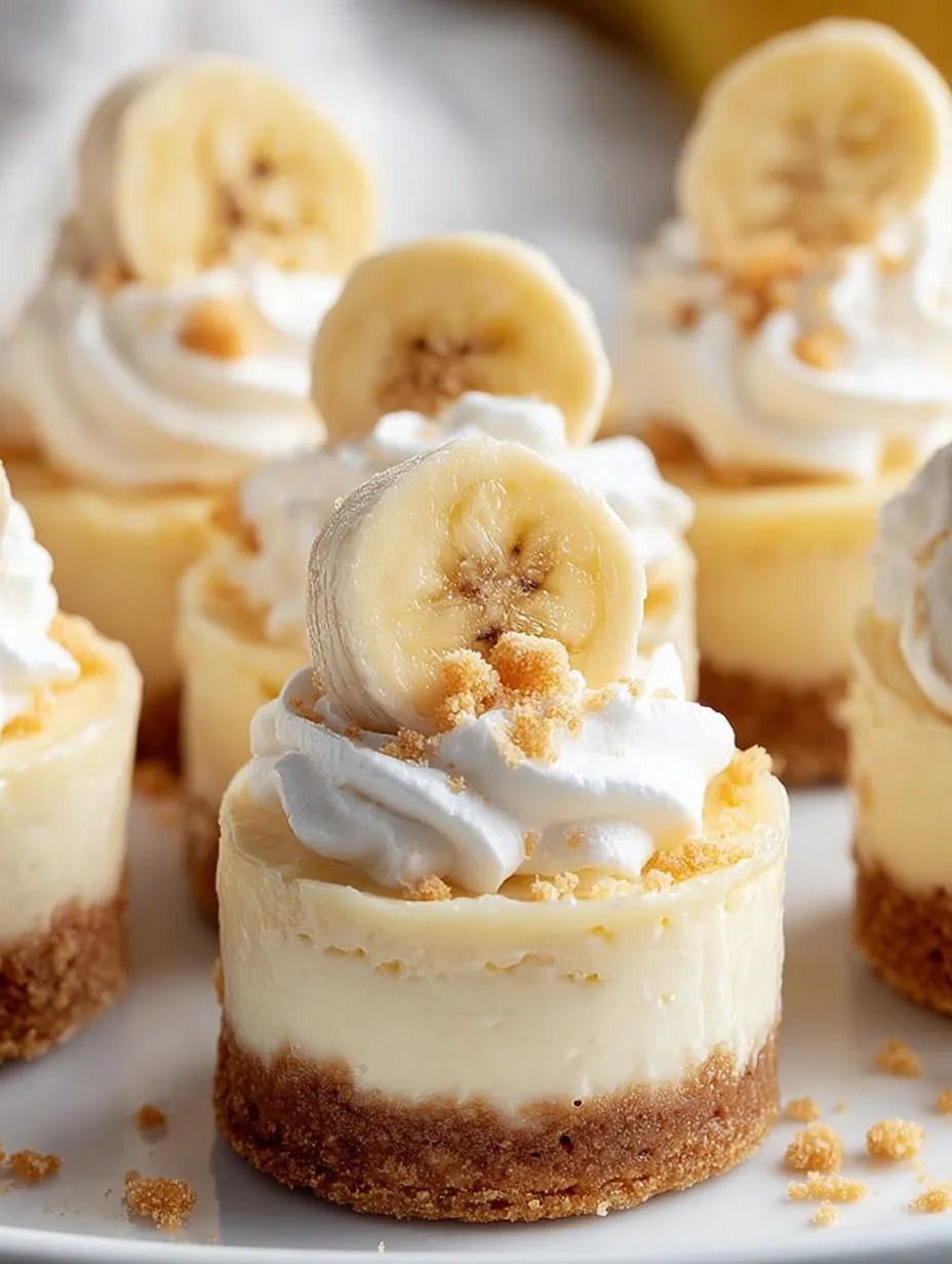 Mini Banana Pudding Cheesecakes