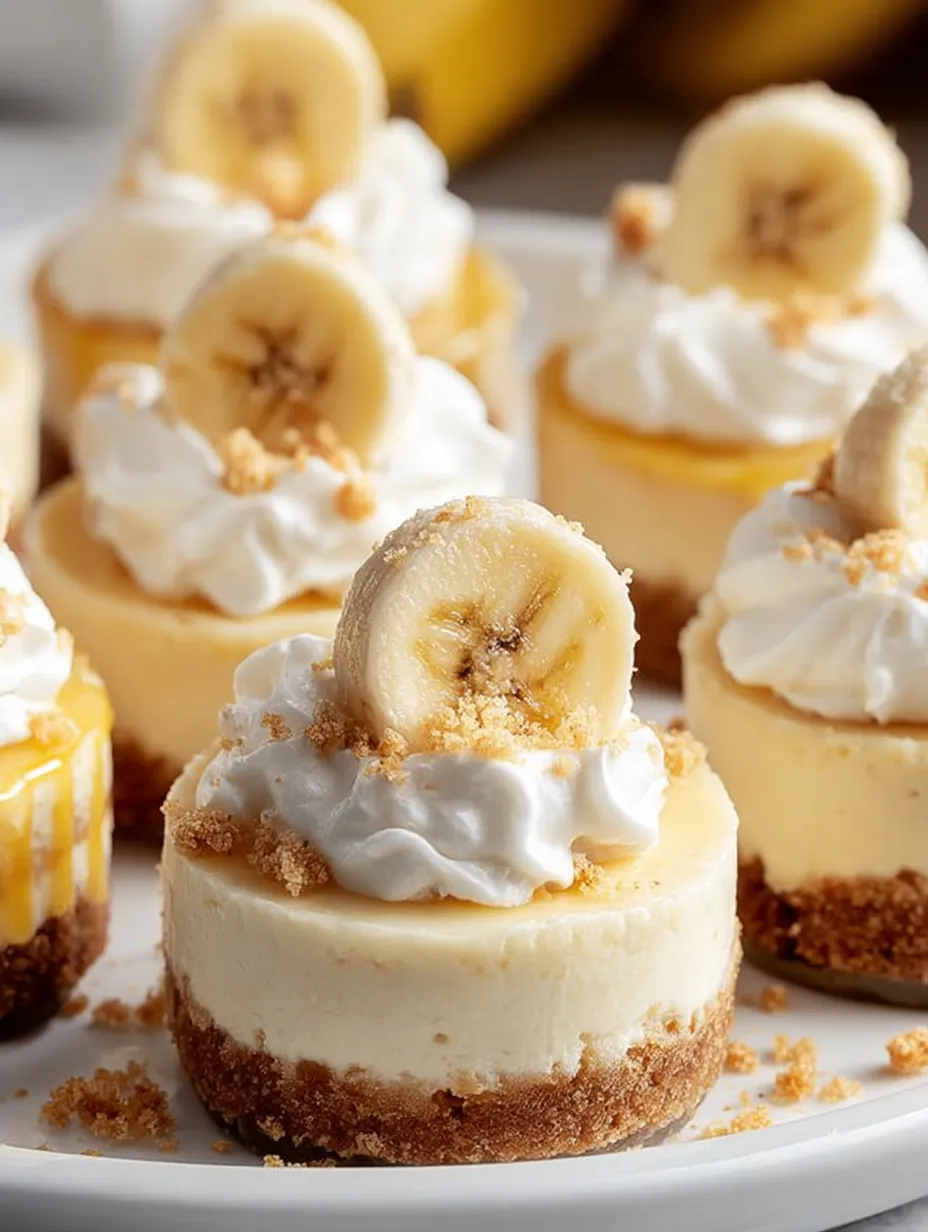 Mini Banana Pudding Cheesecakes
