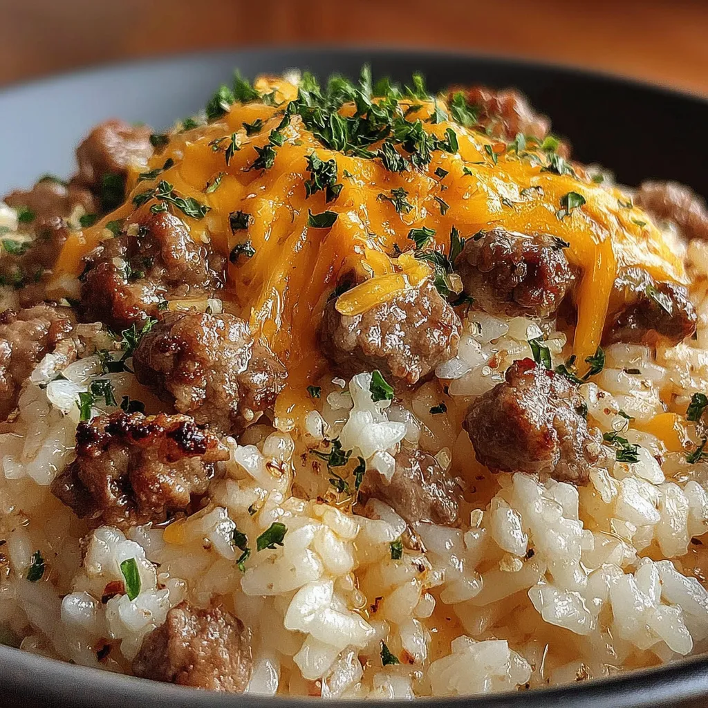 Garlic Butter Beef and Rice