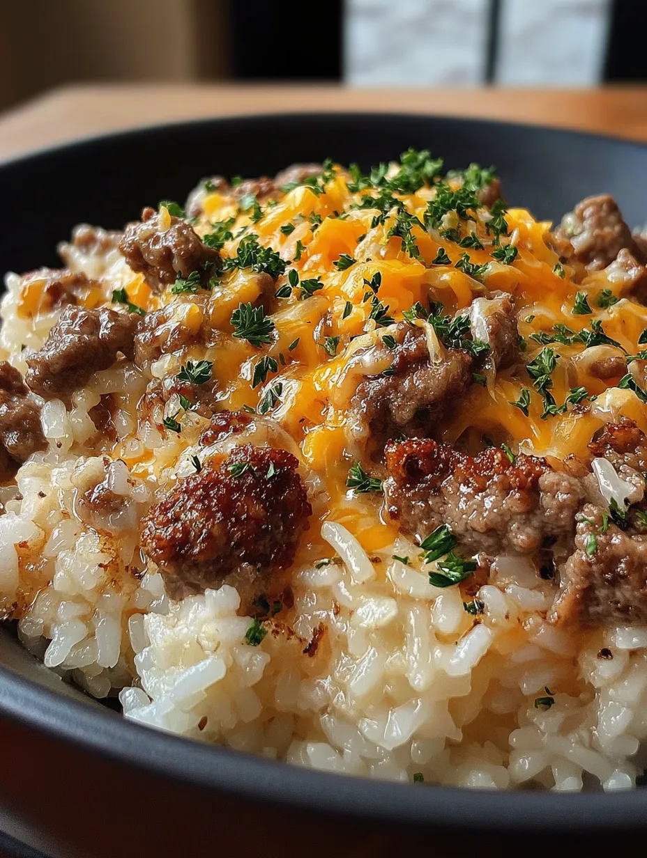 Garlic Butter Beef and Rice