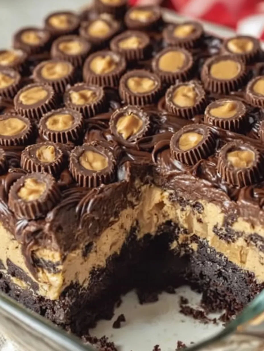 Reese’s Peanut Butter Earthquake Cake