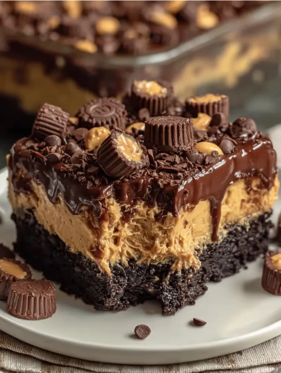 Reese’s Peanut Butter Earthquake Cake