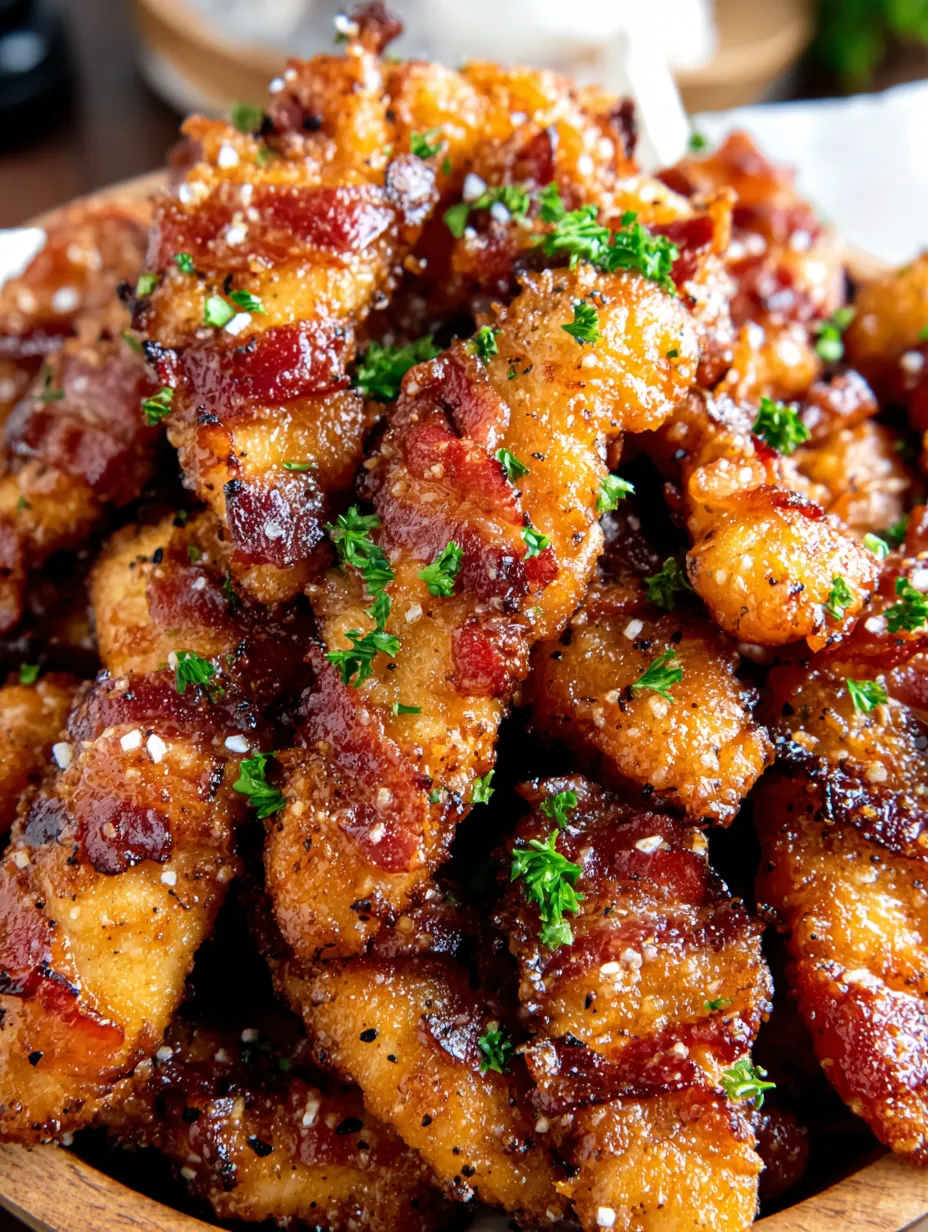 Caramelized Bacon and Brown Sugar Chicken Tenders