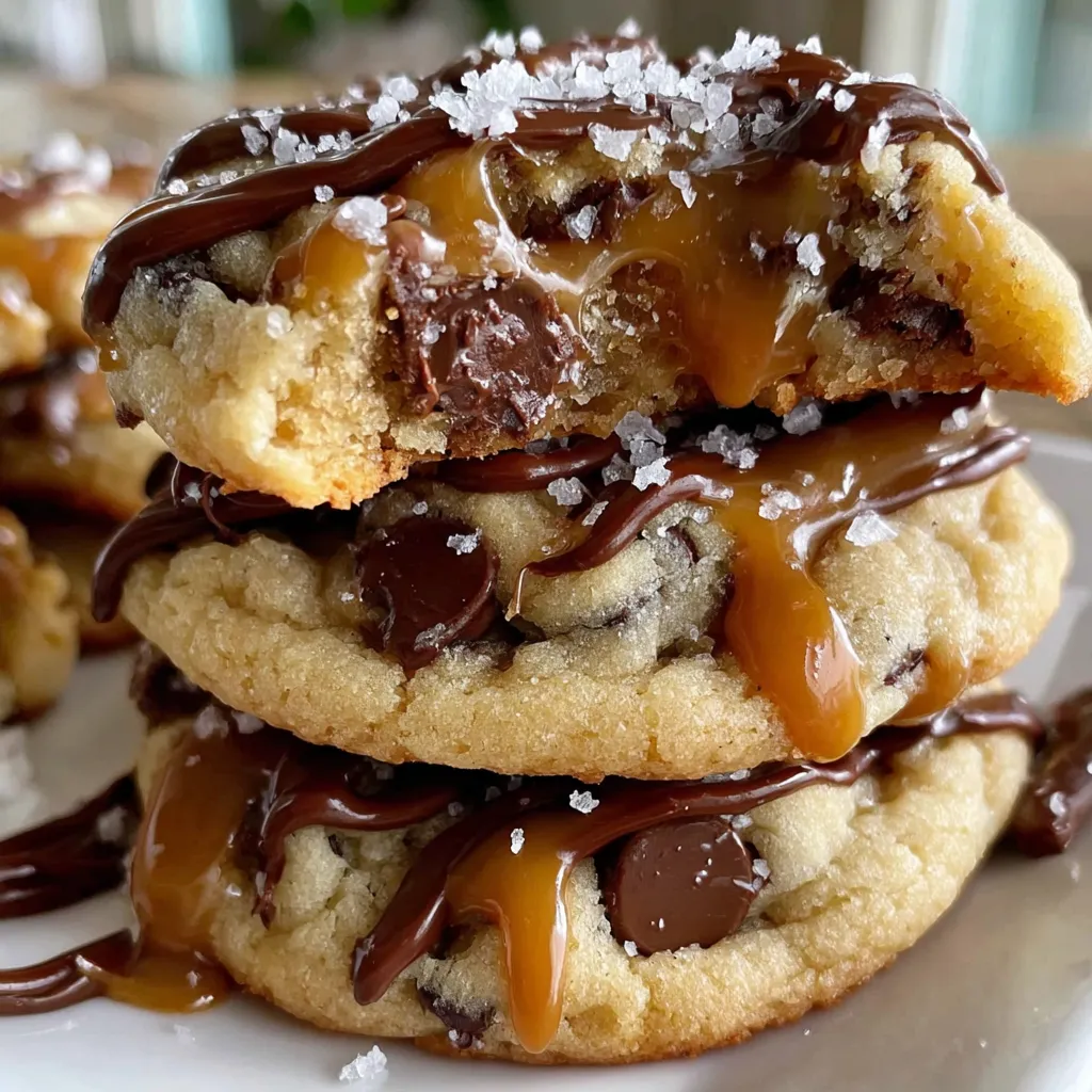 Salted Caramel Chocolate Chip Cookies