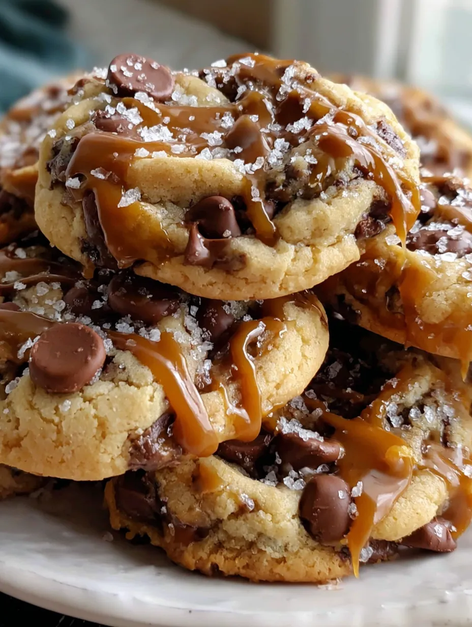 Salted Caramel Chocolate Chip Cookies