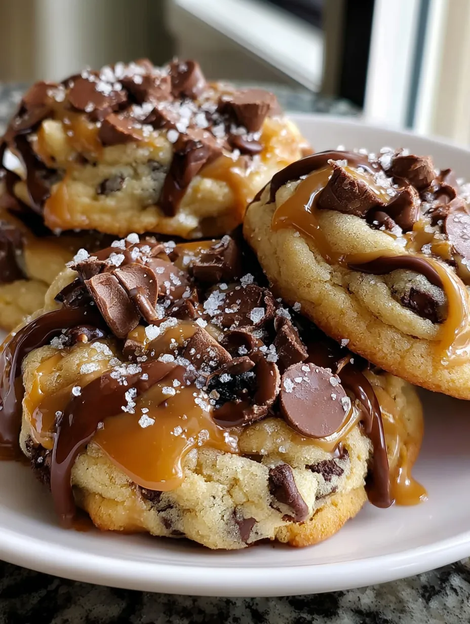 Salted Caramel Chocolate Chip Cookies