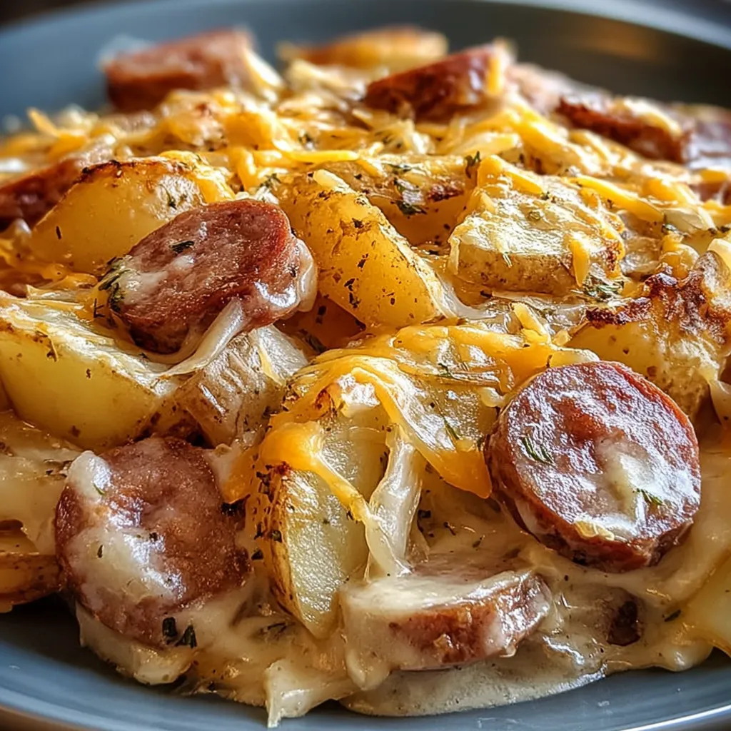 Creamy Sausage & Potato Bake