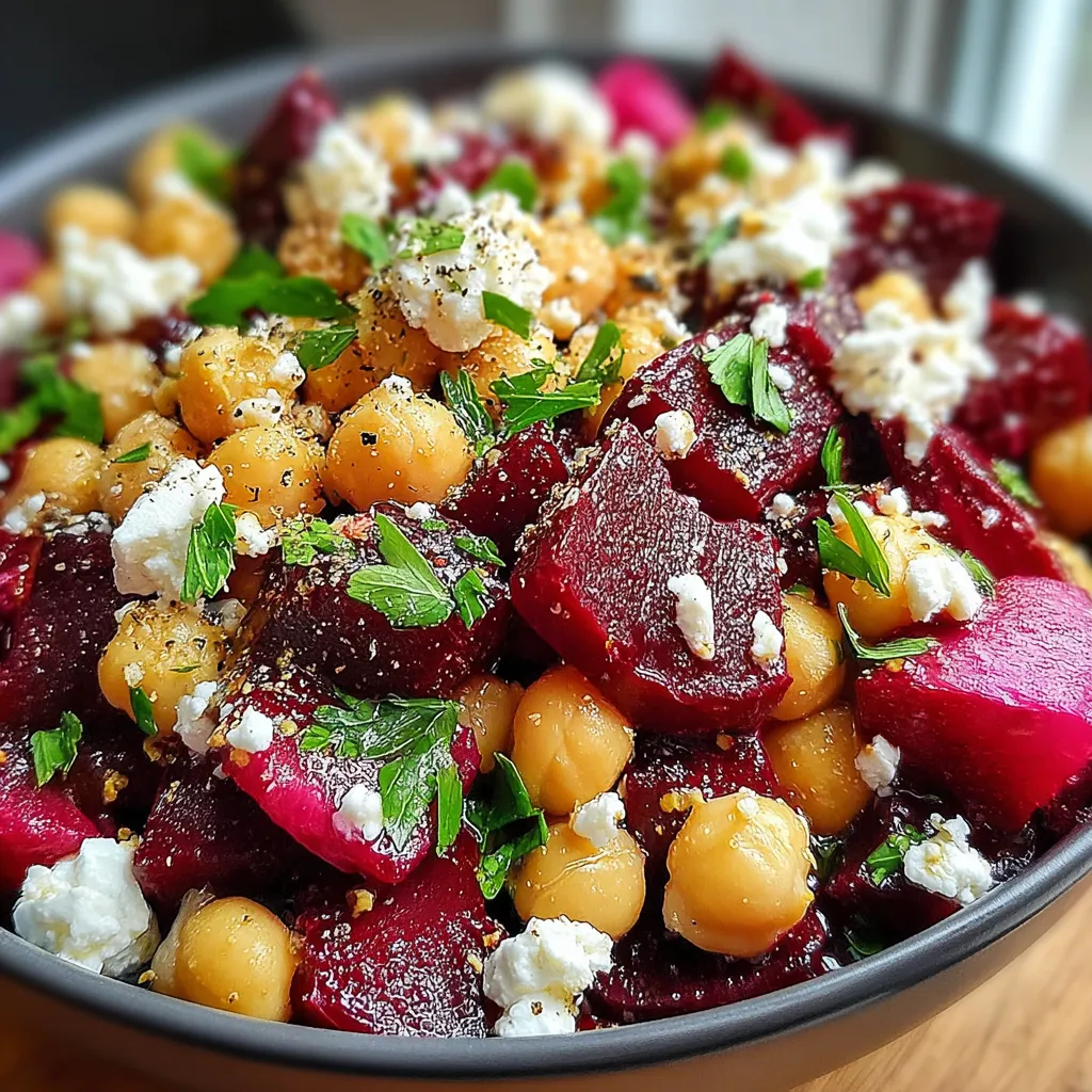 Chickpea, Beet and Feta Salad
