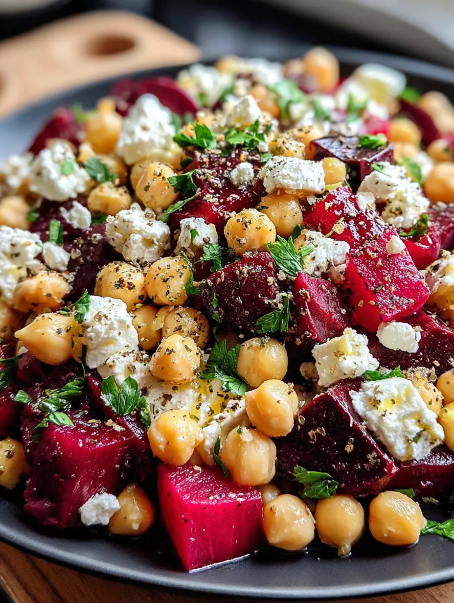 Chickpea, Beet and Feta Salad