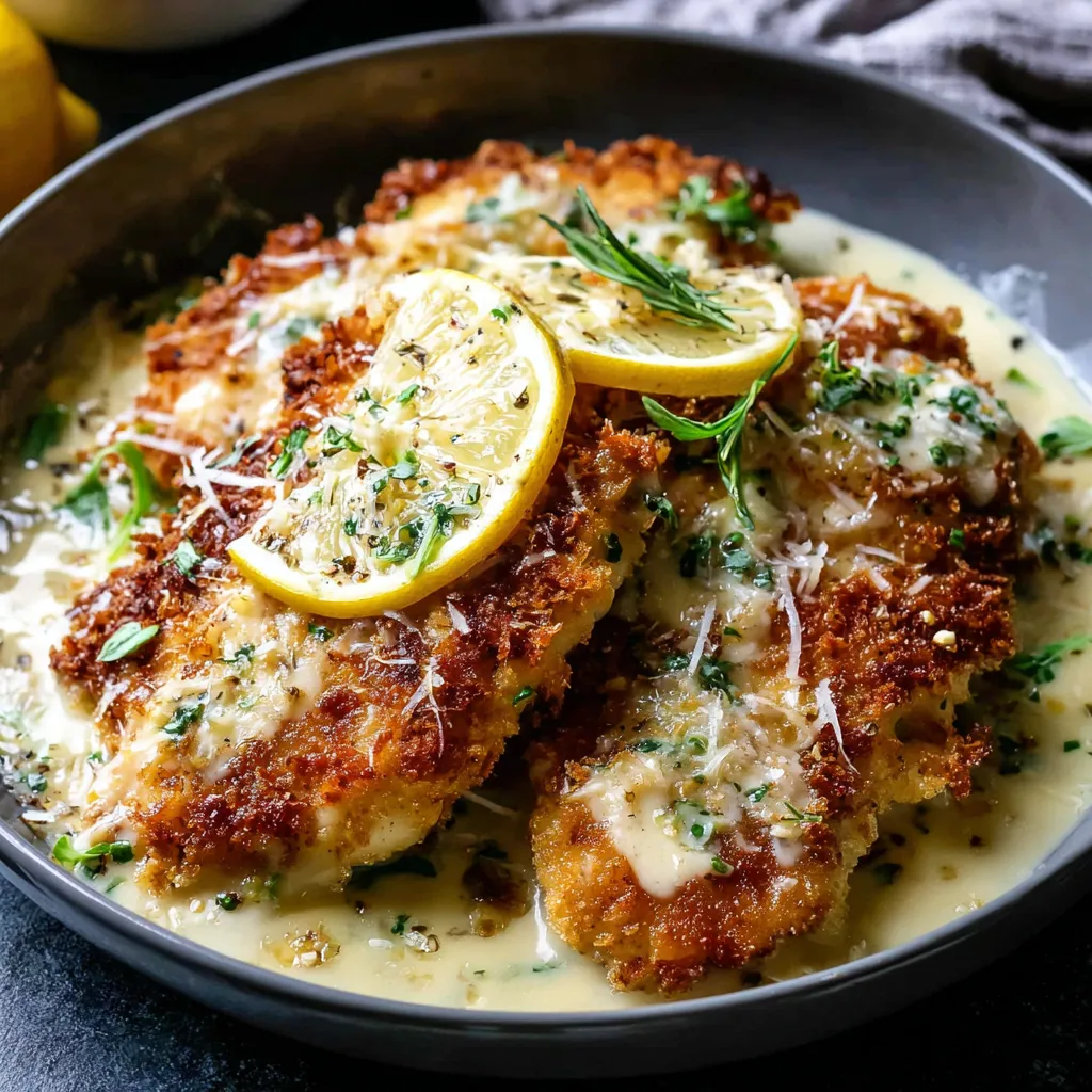 Zesty Lemon Pecorino Crispy Chicken