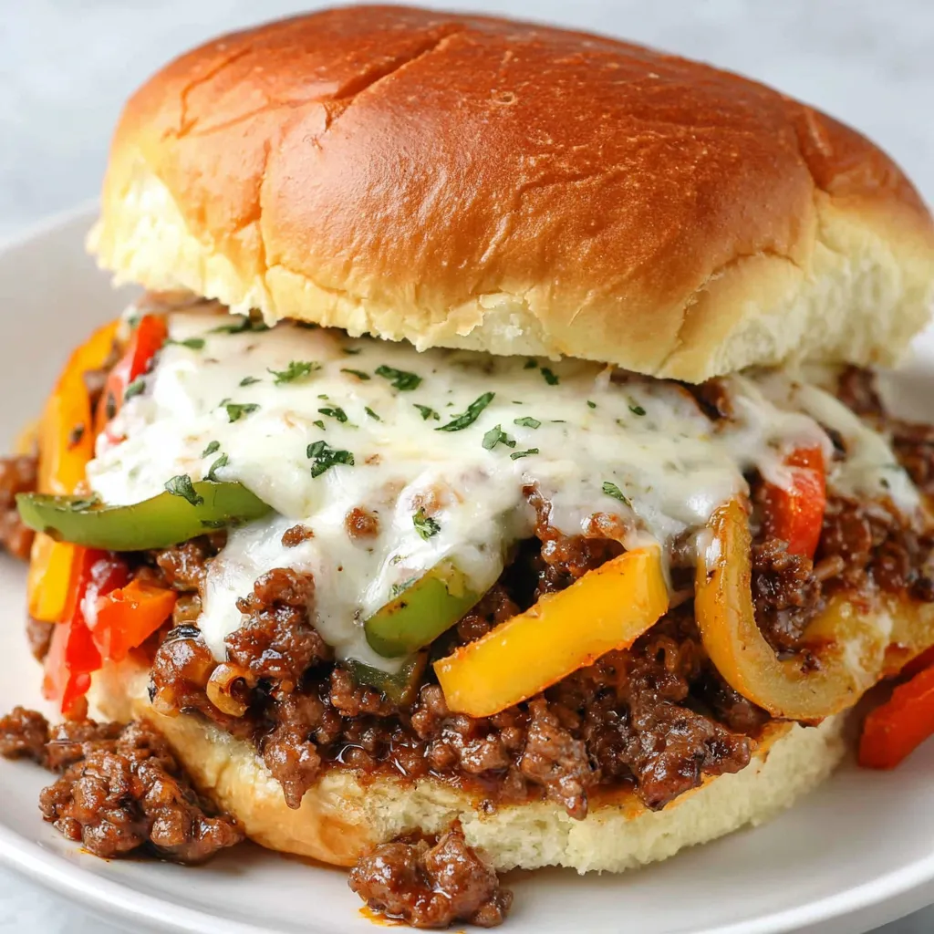 Philly Cheesesteak Sloppy Joes