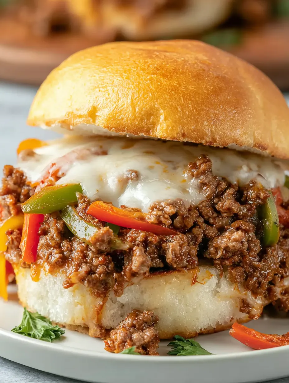 Philly Cheesesteak Sloppy Joes