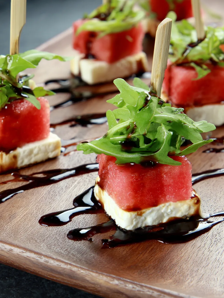 Watermelon Brie Bites