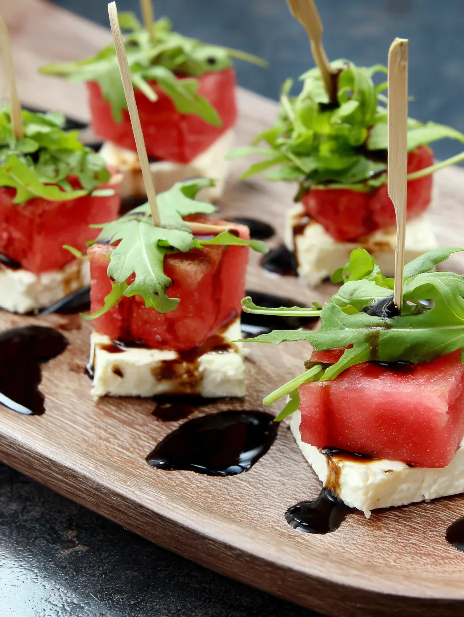 Watermelon Brie Bites