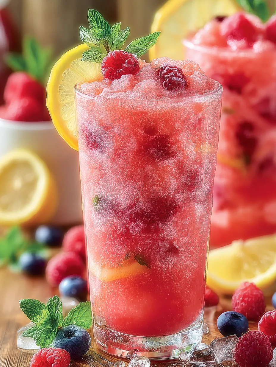 Lemon Berry Slush Punch