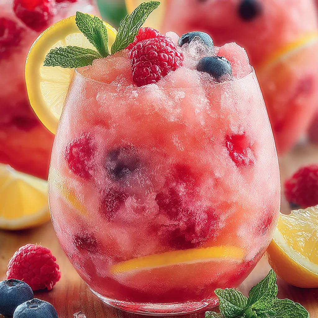 Lemon Berry Slush Punch