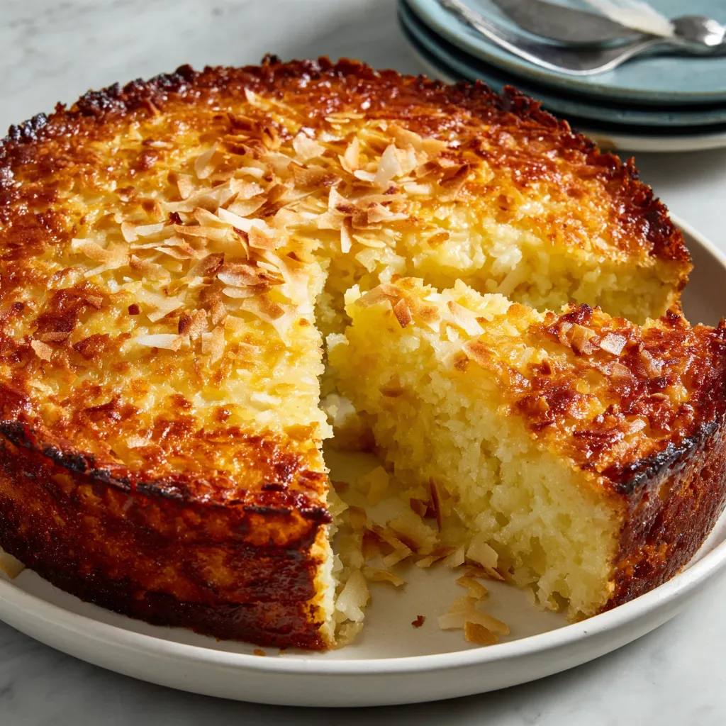 Crustless Coconut Pie