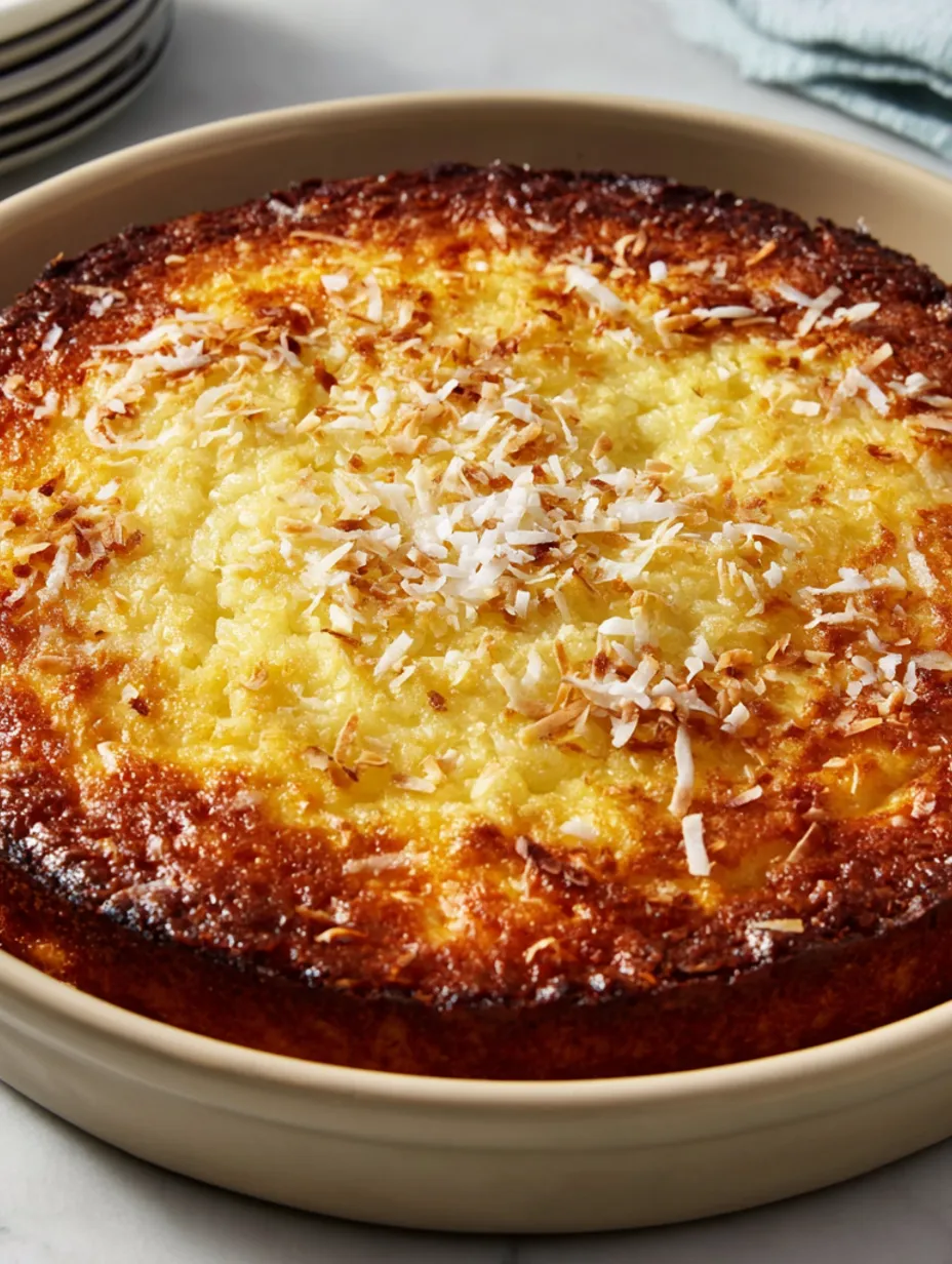 Crustless Coconut Pie