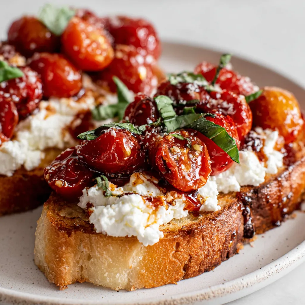 Caprese Cottage Cheese Toast Recipe