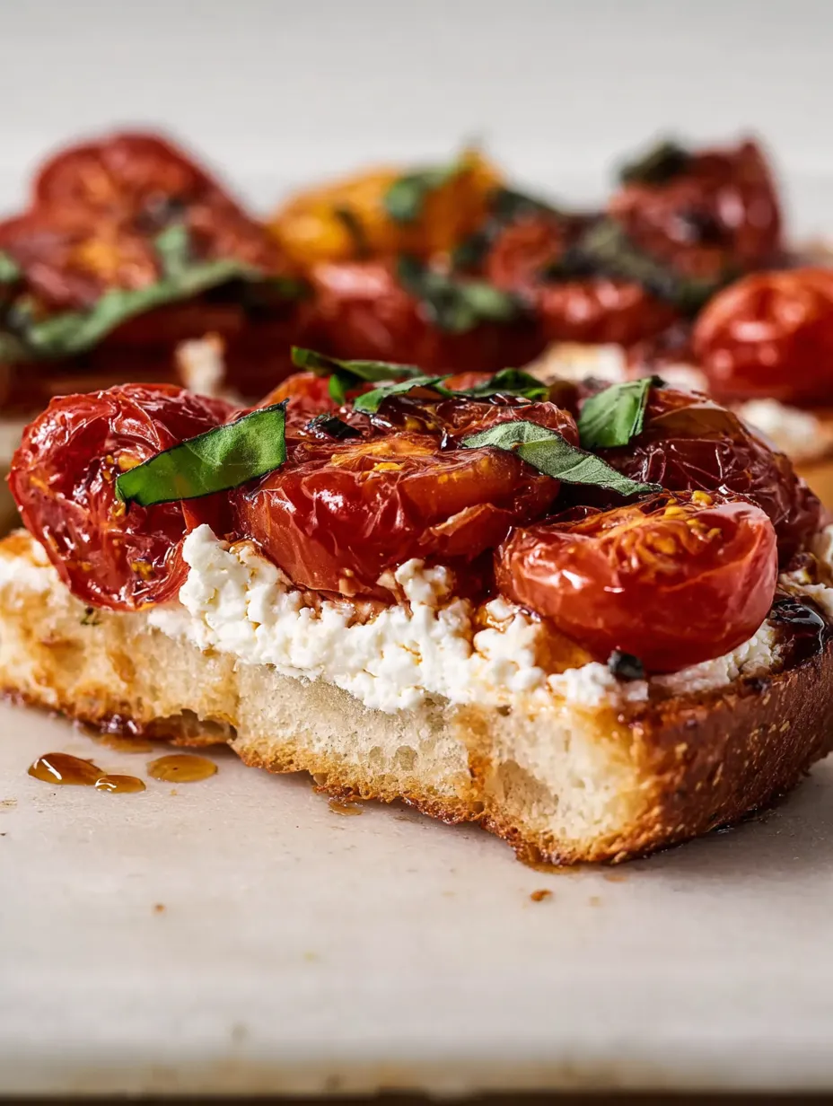 Caprese Cottage Cheese Toast Recipe