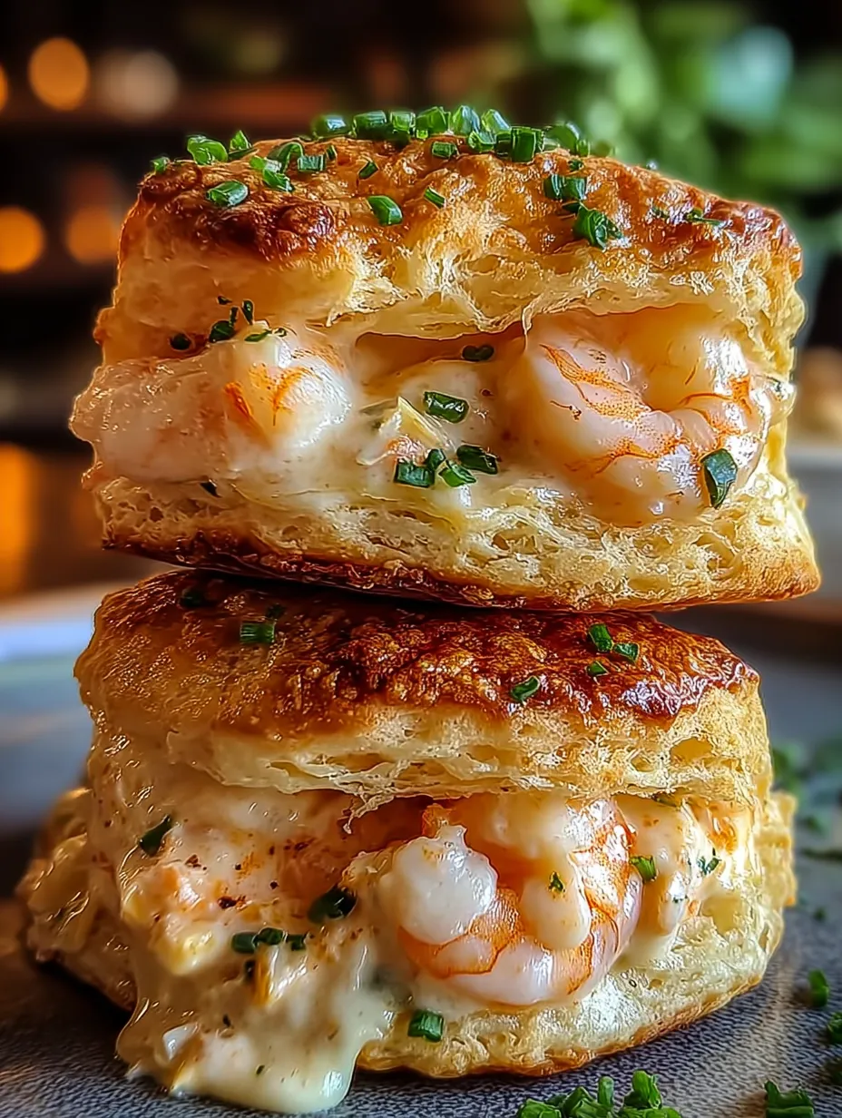 Irresistible Shrimp and Crab Nacho Biscuit Melts