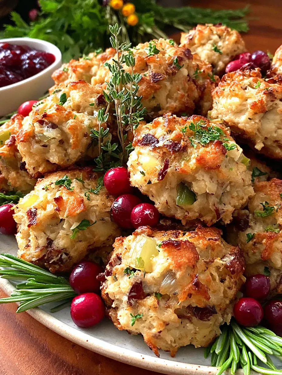 CRANBERRY/TURKEY STUFFING BALLS