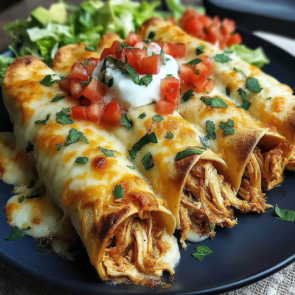 Baked Cream Cheese Chicken Taquitos