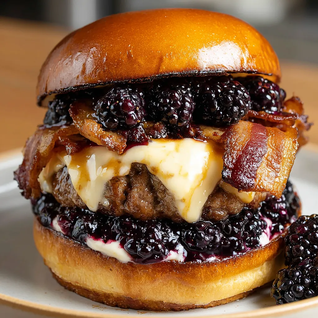 The Bacon Blackberry Cheesecake Burger