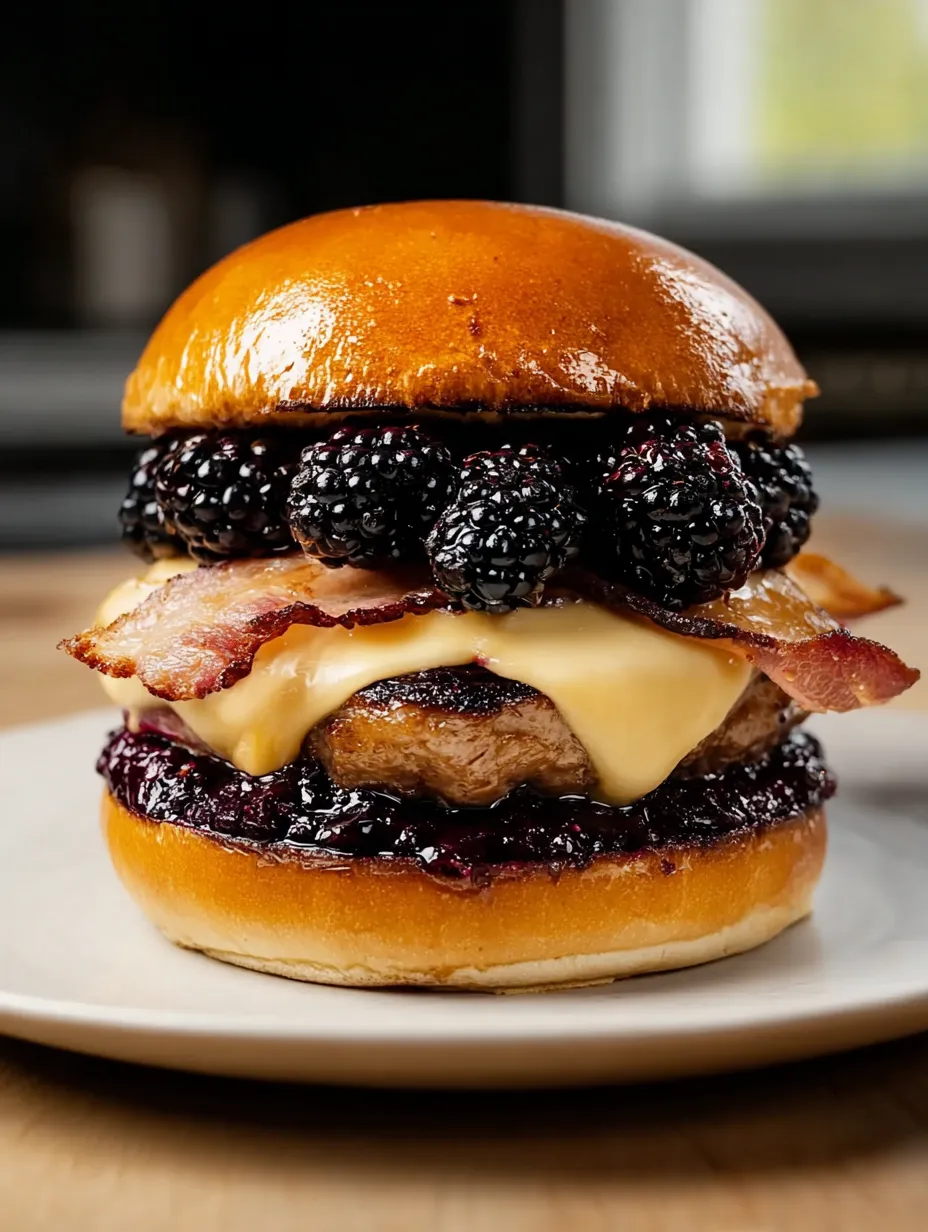 The Bacon Blackberry Cheesecake Burger
