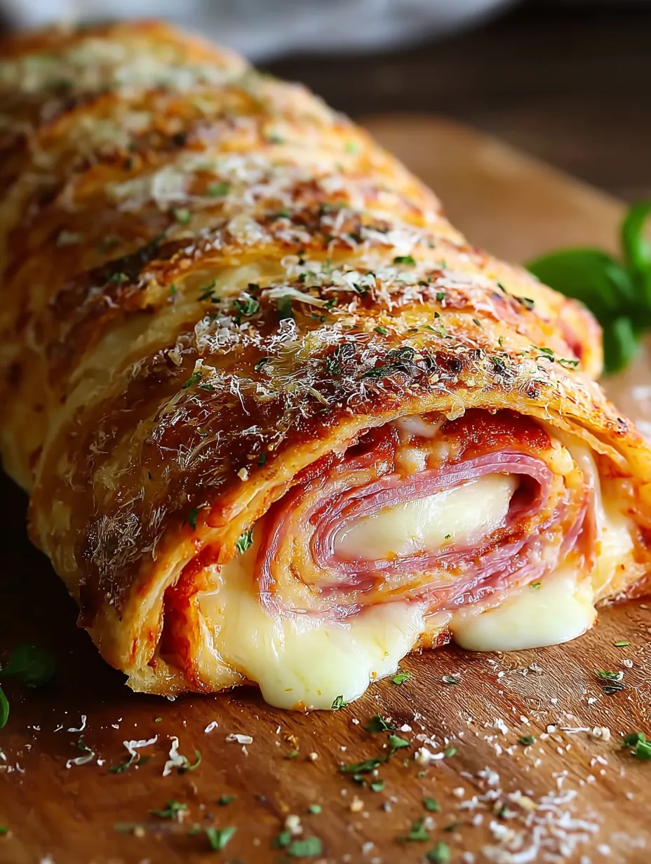 Italian Stromboli Stuffed Bread
