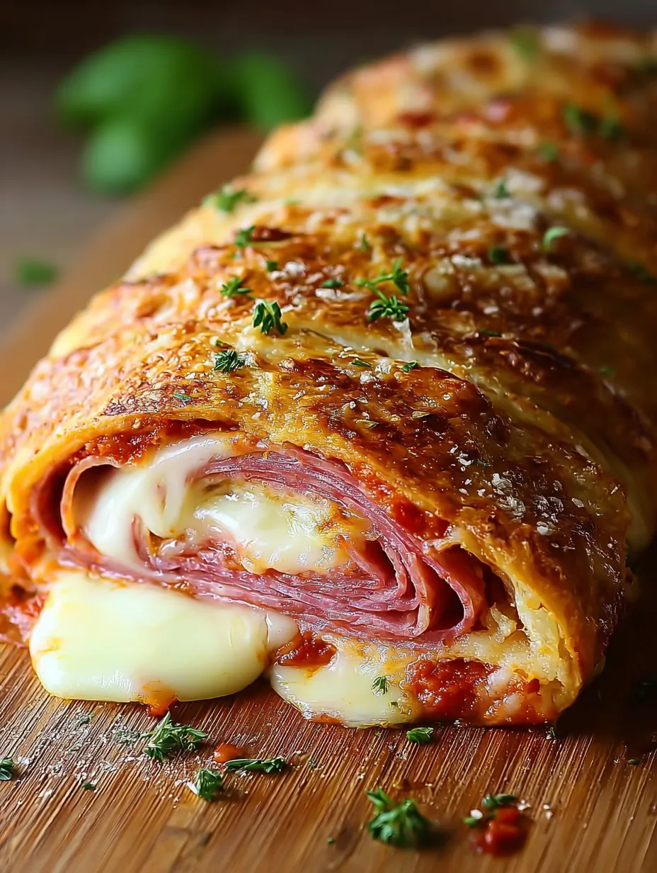 Italian Stromboli Stuffed Bread